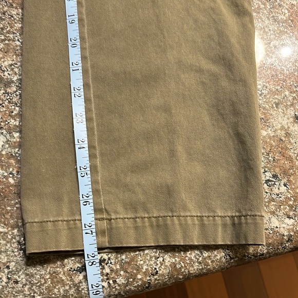 AVEC LES FILLES Anthro Revolve Olive Green Paperbag High Waist Ankle Pants 31 - Picture 10 of 11